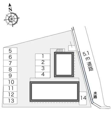 ★手数料０円★伊那市中央　月極駐車場（LP）